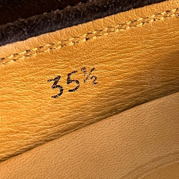 TOD'S DRIVING SHOES BROWN SUEDE Leather SIZE 5.5 Loafers Square Toe - Picture 8 of 11